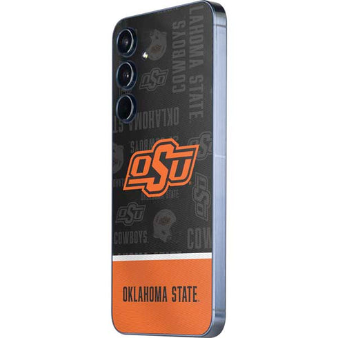 Oklahoma State University Split Jersey Galaxy A35 5G Skin